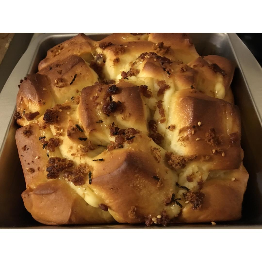 肉松手撕面包—超软会爆浆的面包哟