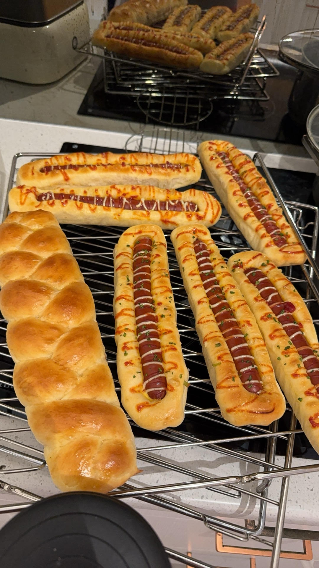 美味的香肠面包