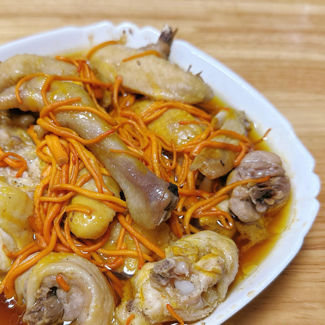 地道广东味——虫草花蒸鸡