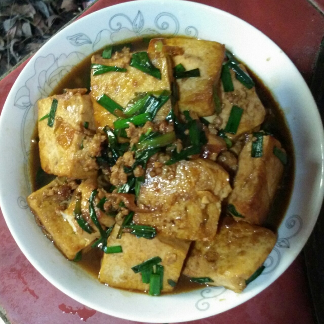 家常红烧肉末豆腐