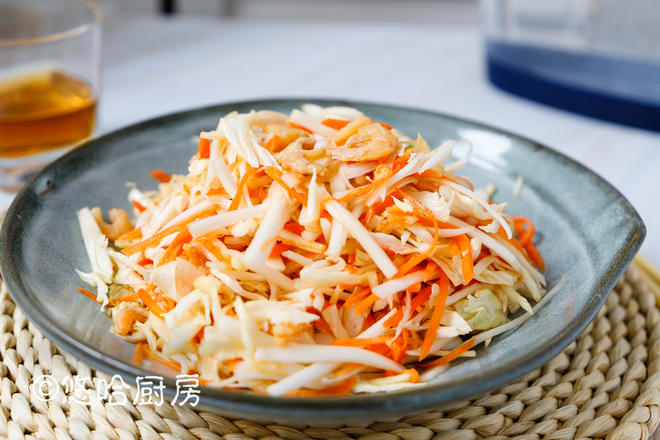 金钩海米拌白菜的做法