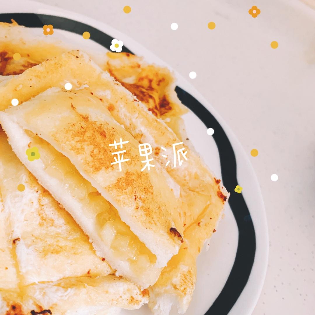 简单快手的土司面包苹果派