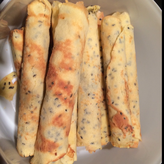 平底锅脆皮蛋卷