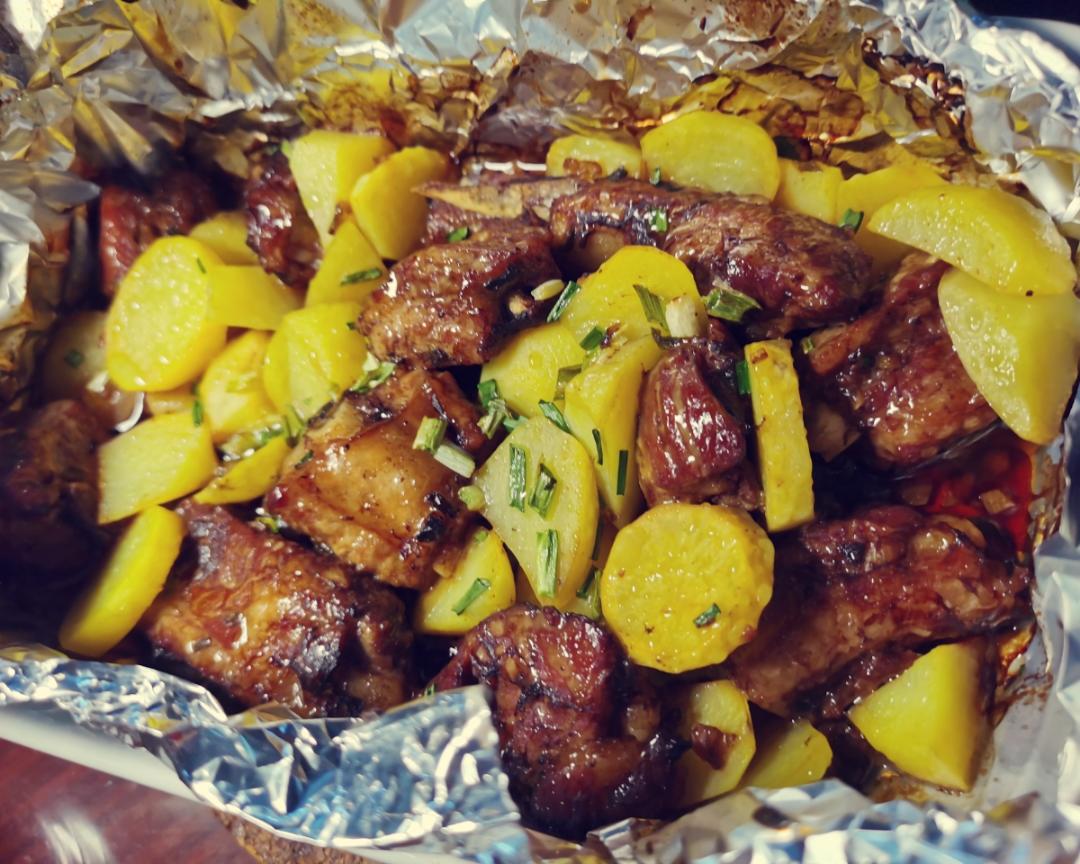 蒜香土豆肋排（烤箱版）