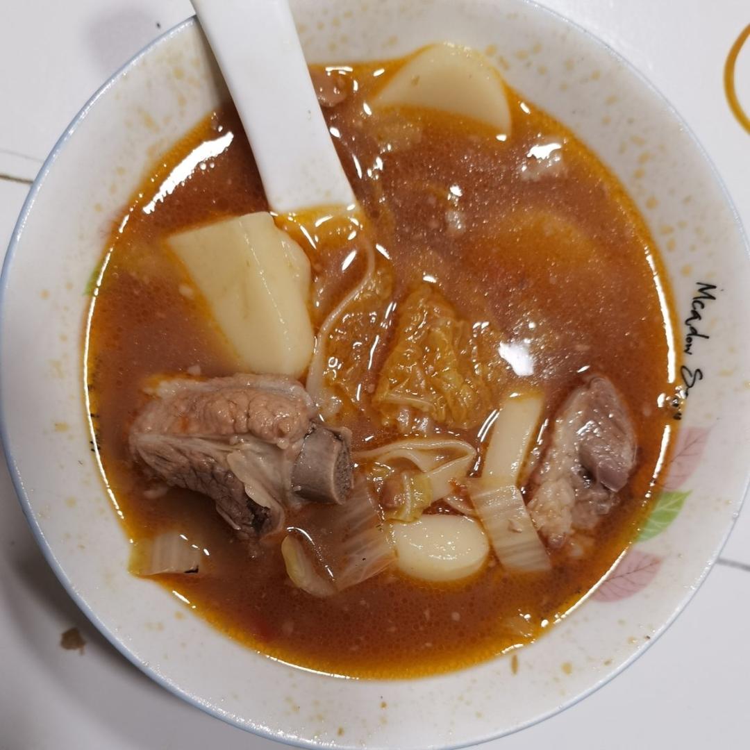 红烧排骨面