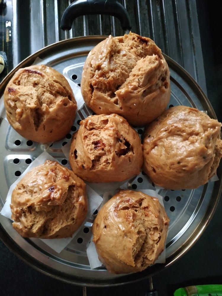 妥妥的红糖开花馒头