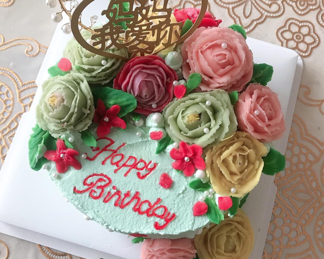 白豆沙裱花