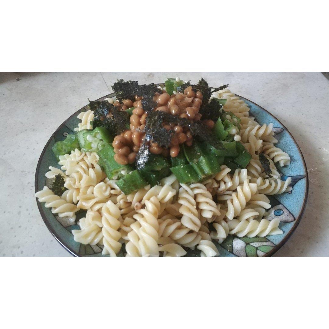 和风纳豆秋葵意面