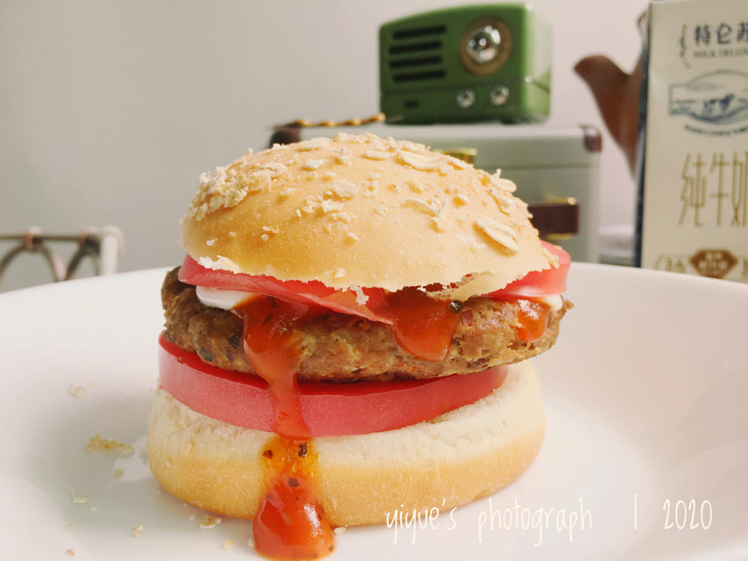 超详细汉堡牛肉饼｜附自制汉堡搭配#Healthymeals#减脂必撸16