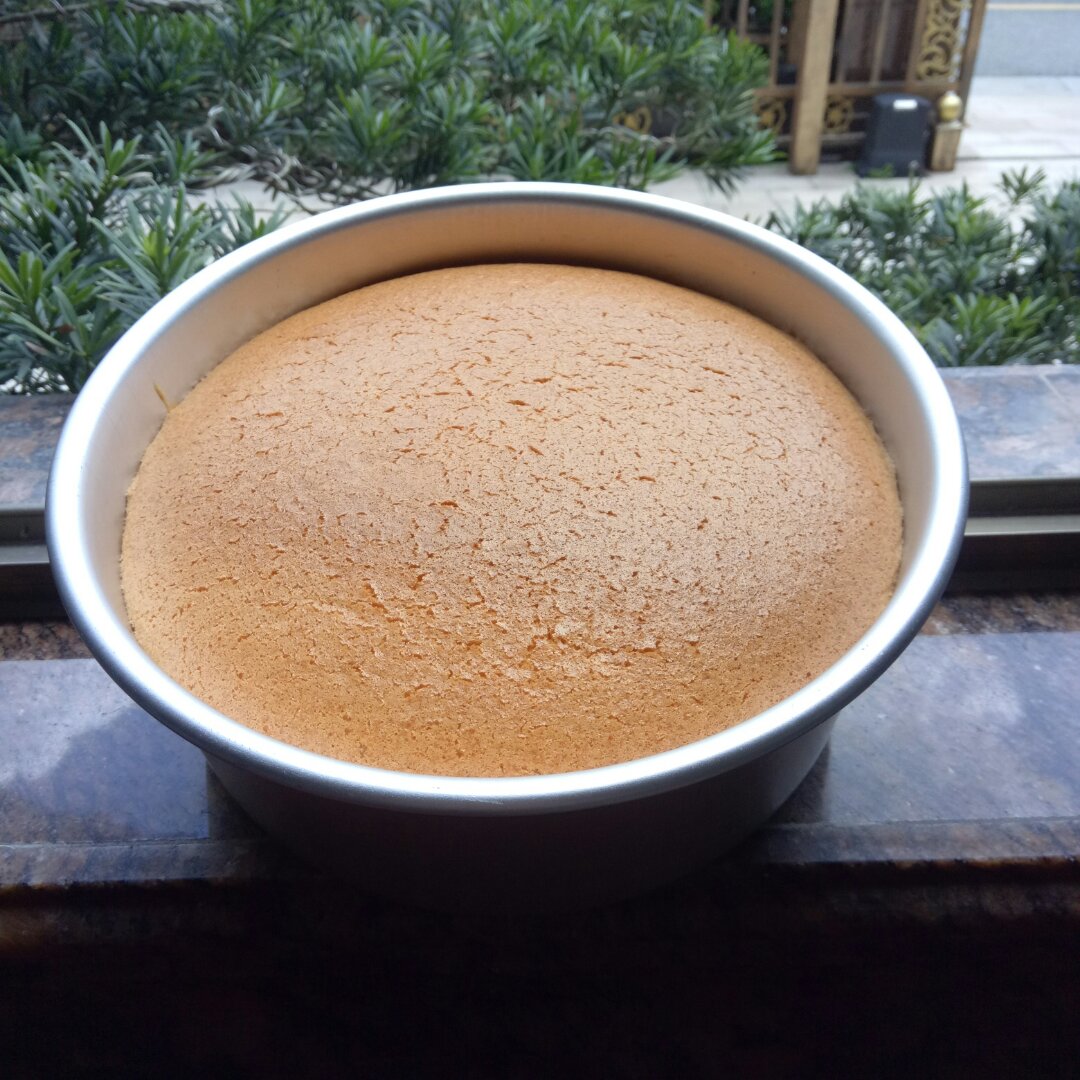 超好记八寸戚风蛋糕（后蛋法）