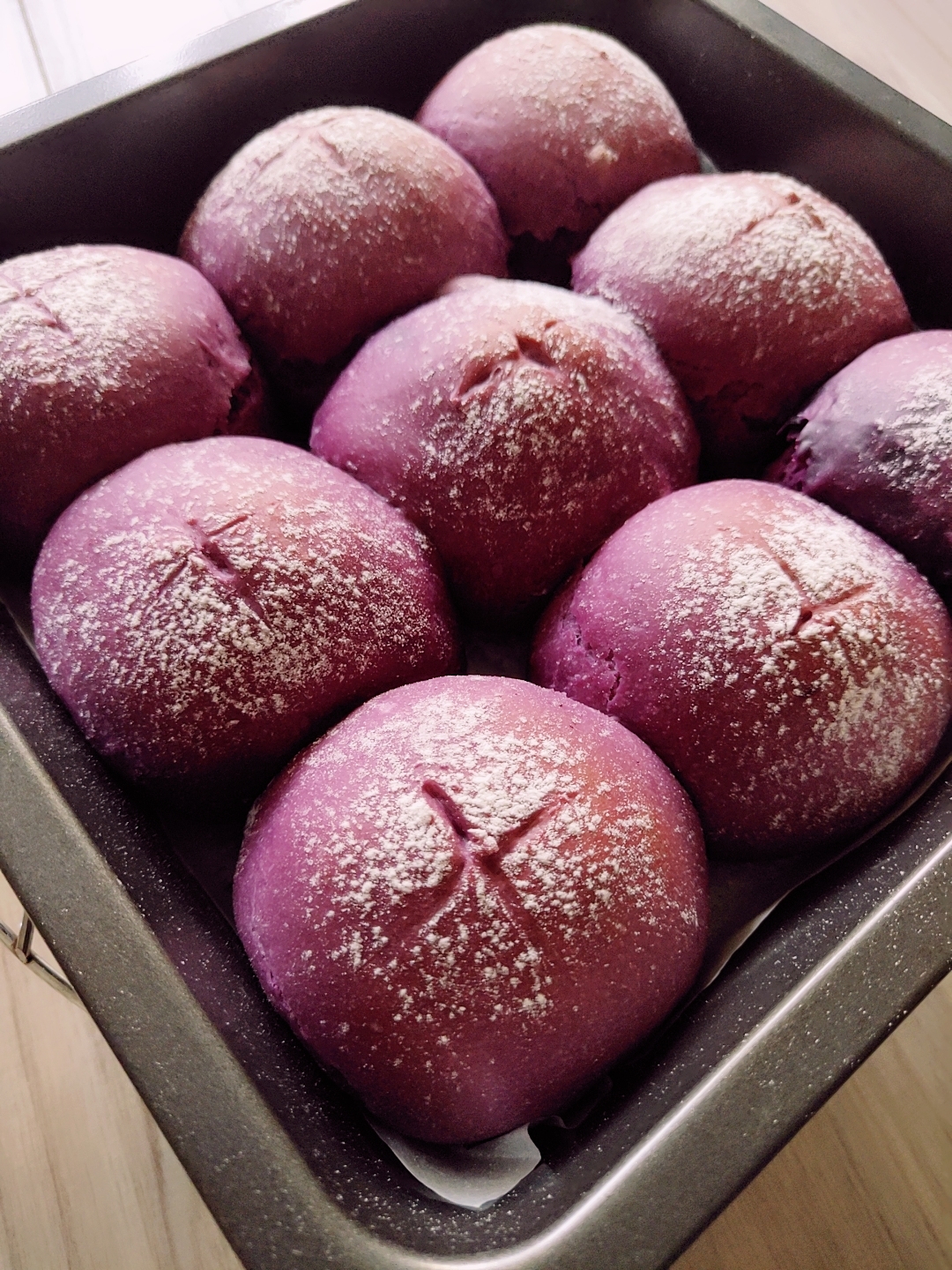 紫薯小餐包（椰奶紫薯馅）