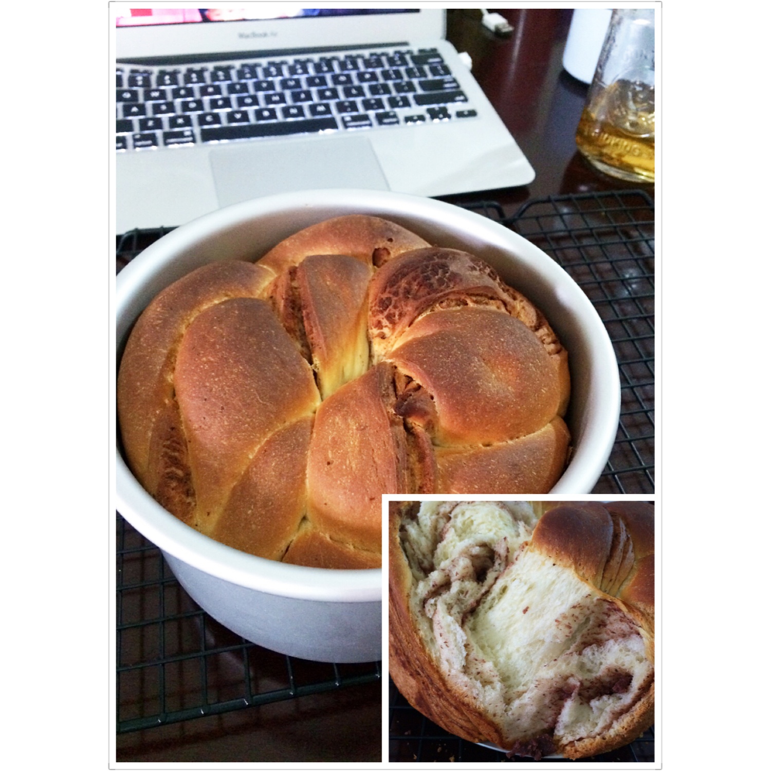 紫薯手撕面包（无需揉出膜）