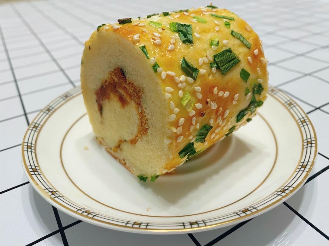 海苔香葱肉松面包卷（28cm方盘）