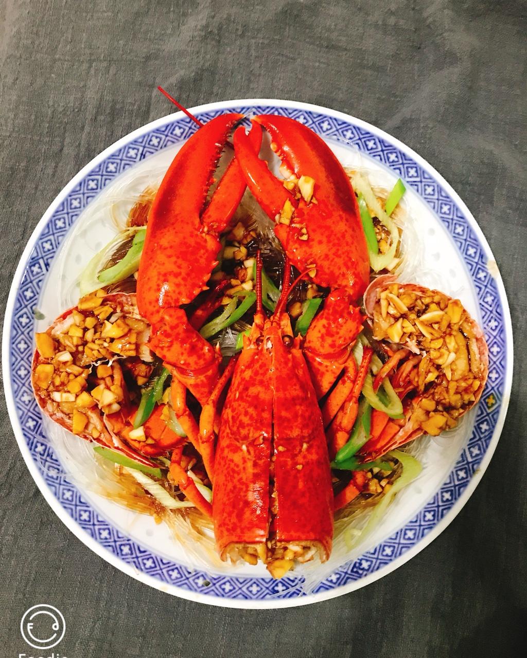 蒜蓉龙虾蒸粉丝