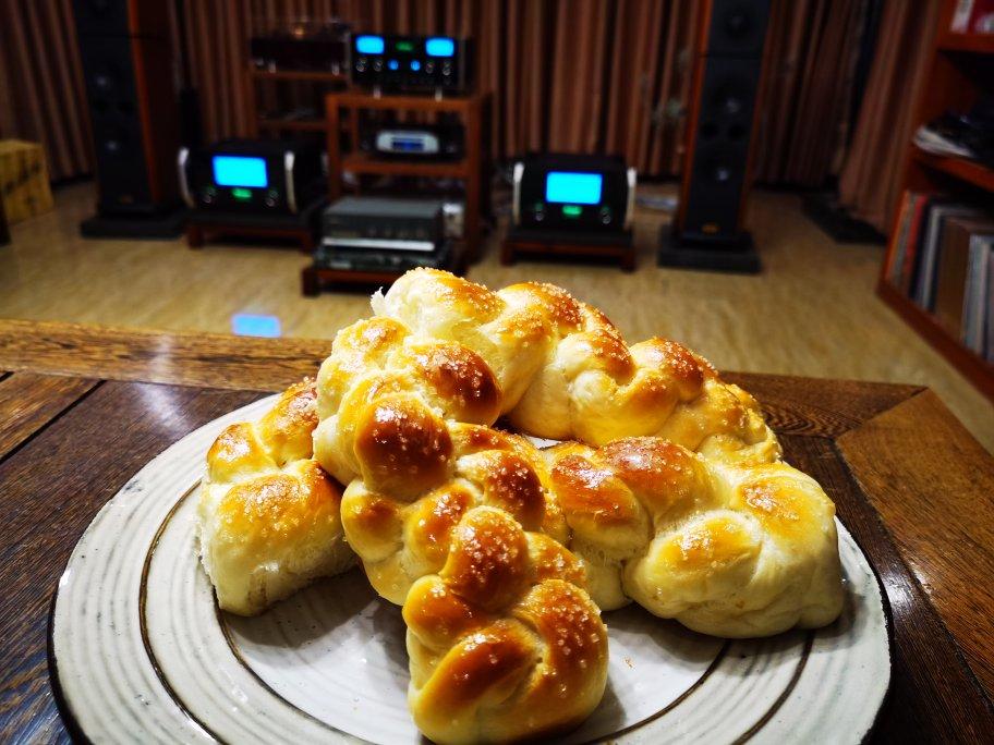 砂糖麻花面包（两股辫子）