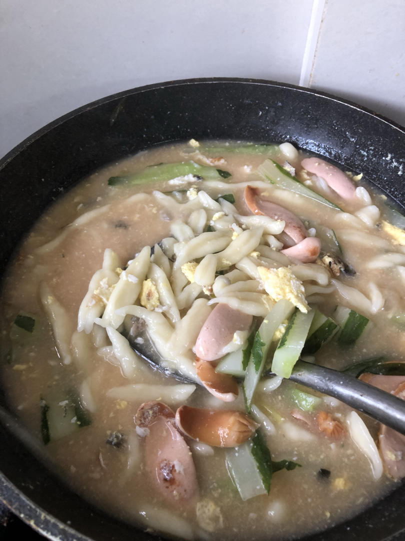 连着3天儿子都点名要吃的晚餐，剪刀面