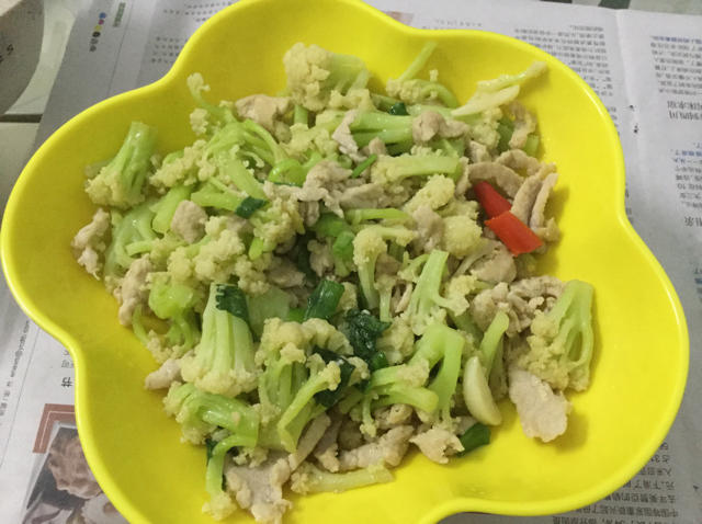 老丁的私房菜-干锅花菜