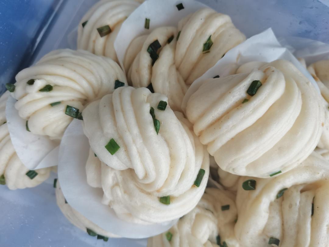 葱油花卷，一根筷子卷出漂亮的造型