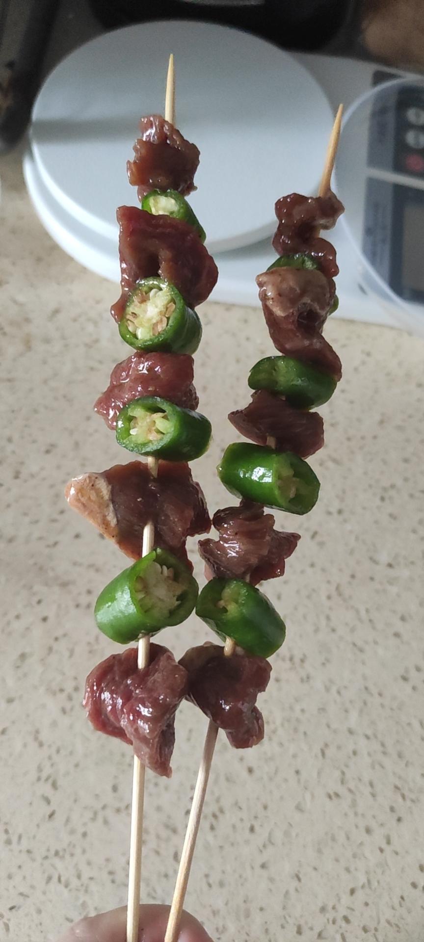 烤牛肉串