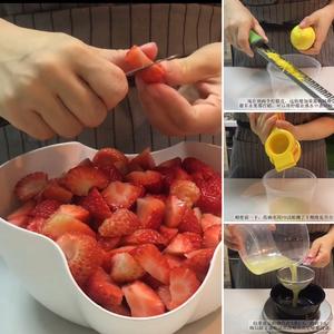 如何用科学做低糖无添加草莓酱 Low Sugar and Pectin-free Strawberry Jam的做法 步骤2