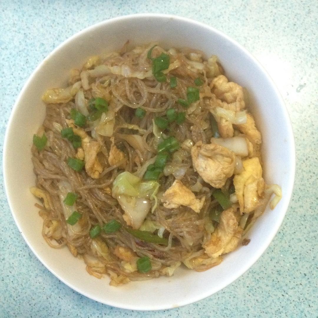 包菜炒粉丝