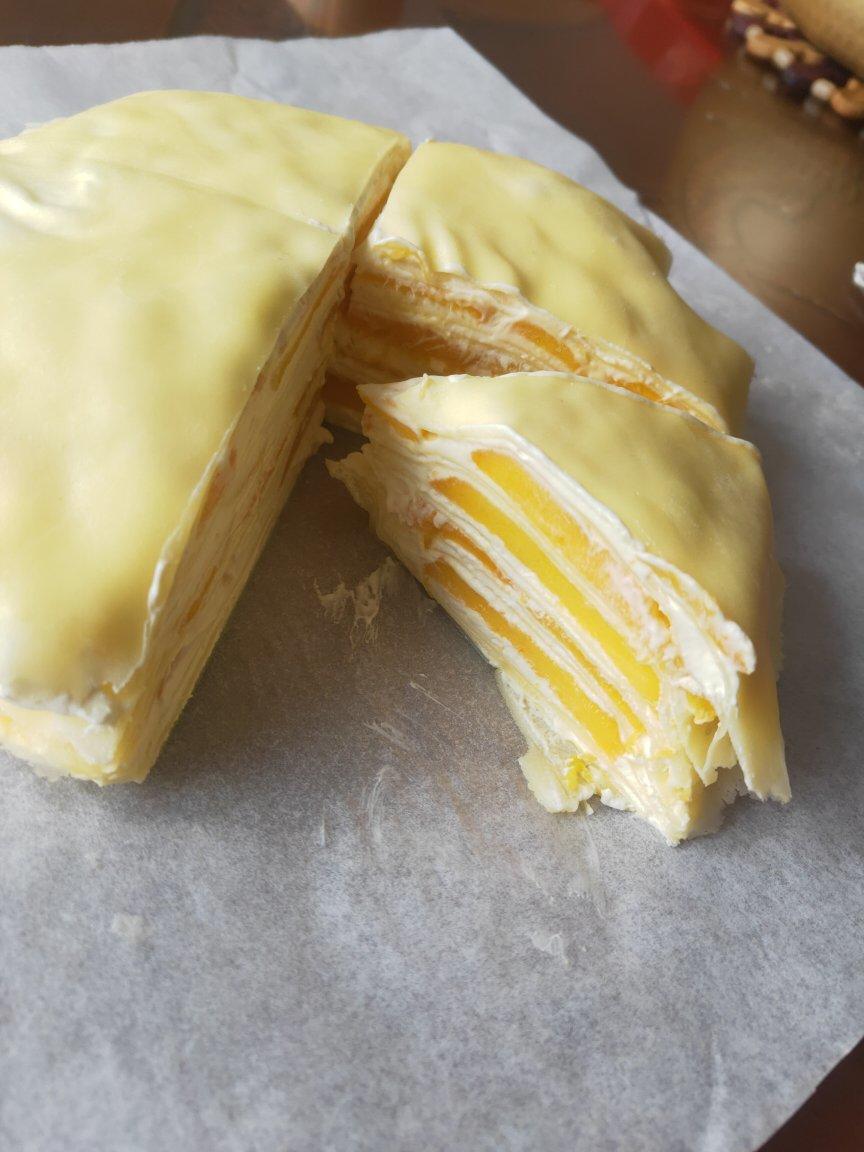 橘总做的芒果千层蛋糕100成功告别煎皮无能
