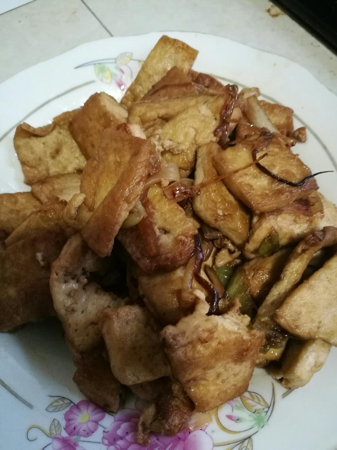 大葱烧豆腐