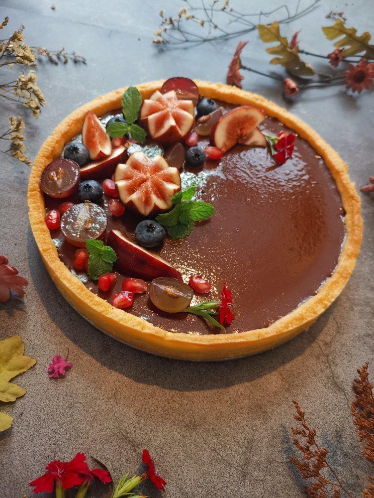 吃一块就大满足 黑巧制【巧克力挞】传统向