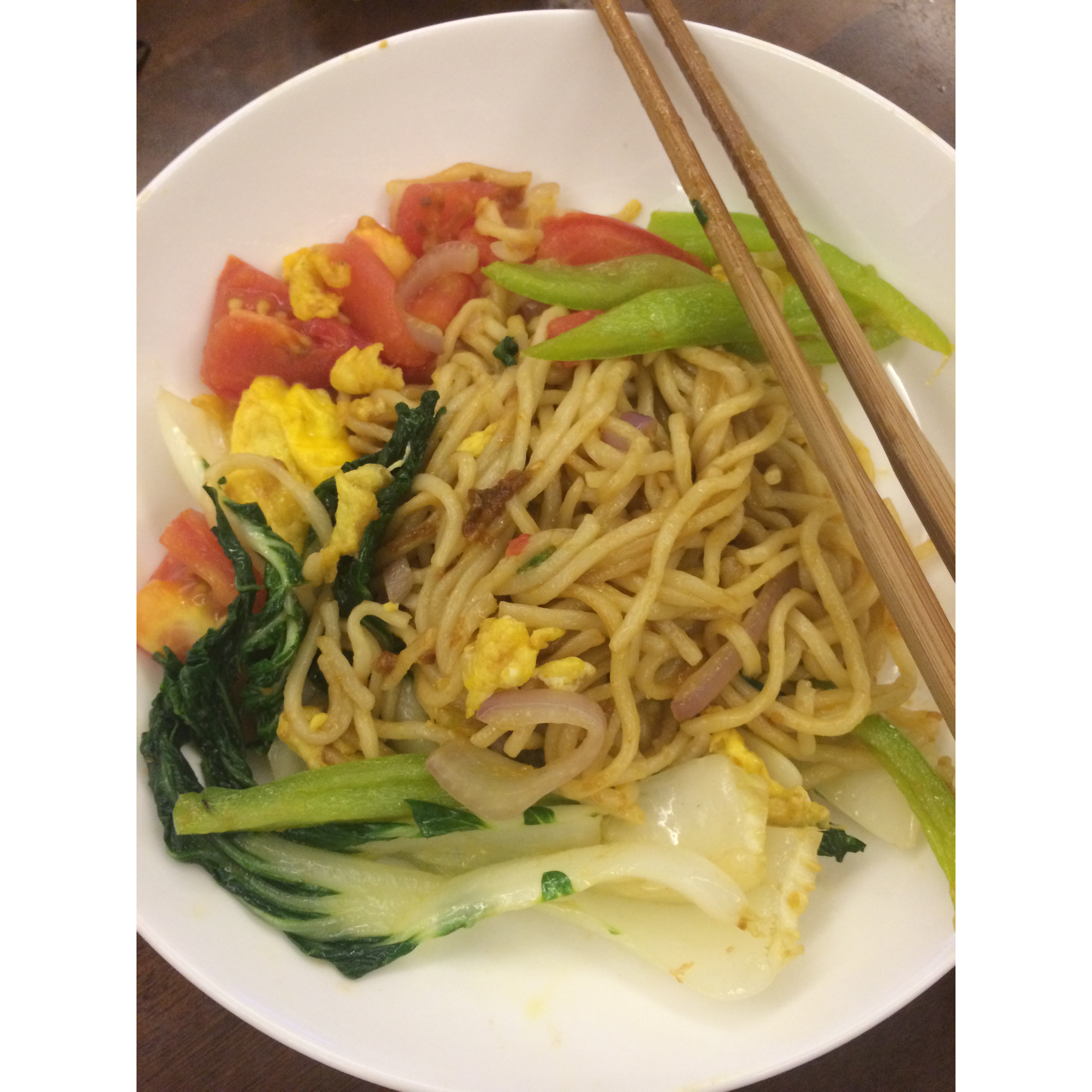 鸡蛋素炒面Fried Noodles Vegetarian
