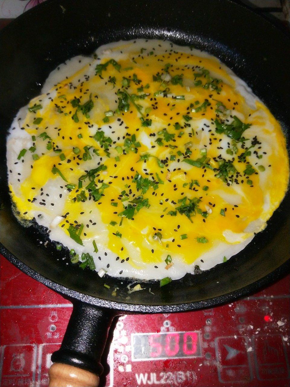 家庭版煎饼果子---快手健康早餐，利用家里现有材料