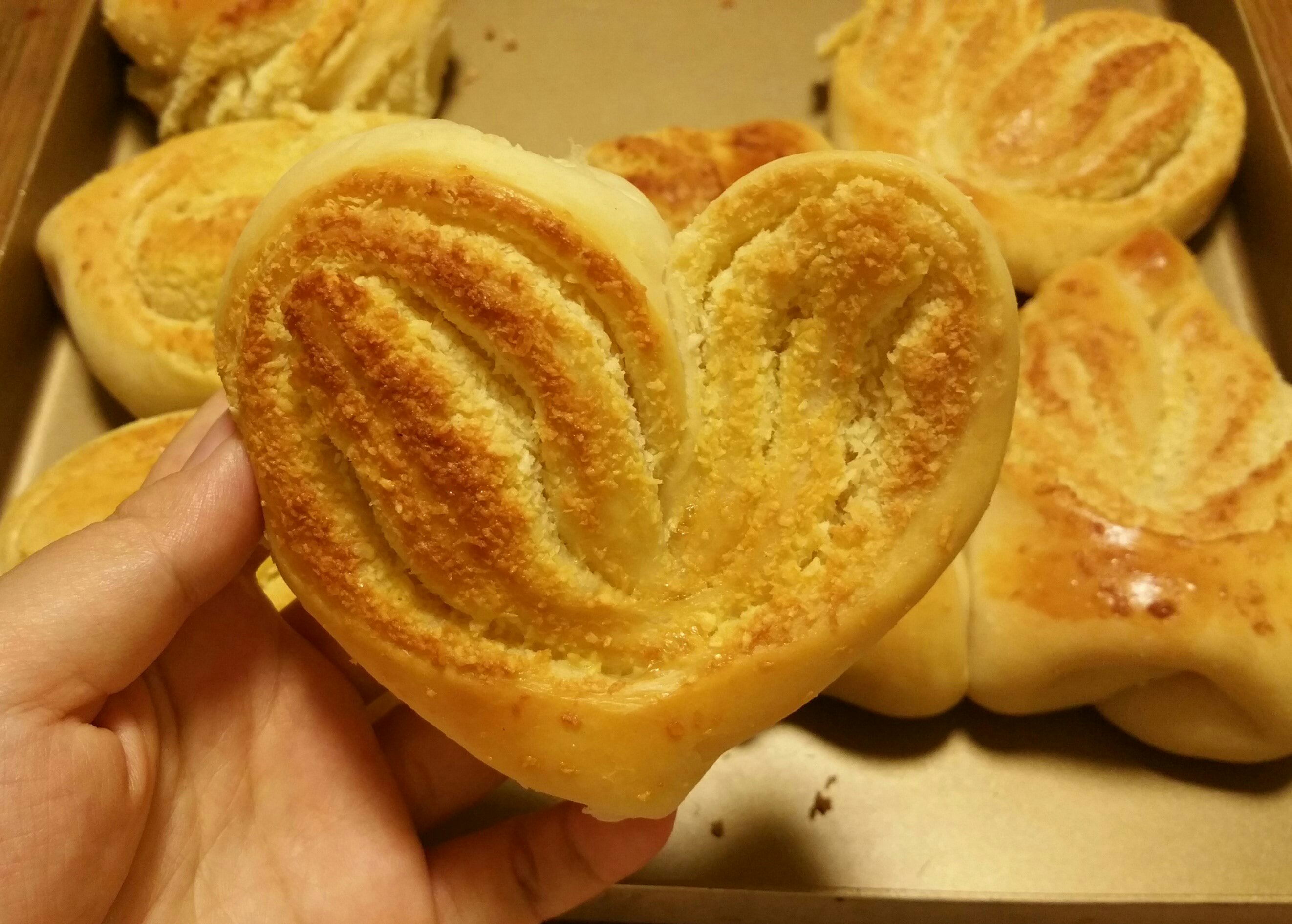 心型椰蓉面包