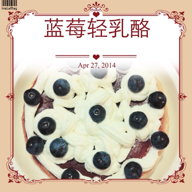 烫面轻乳酪蛋糕