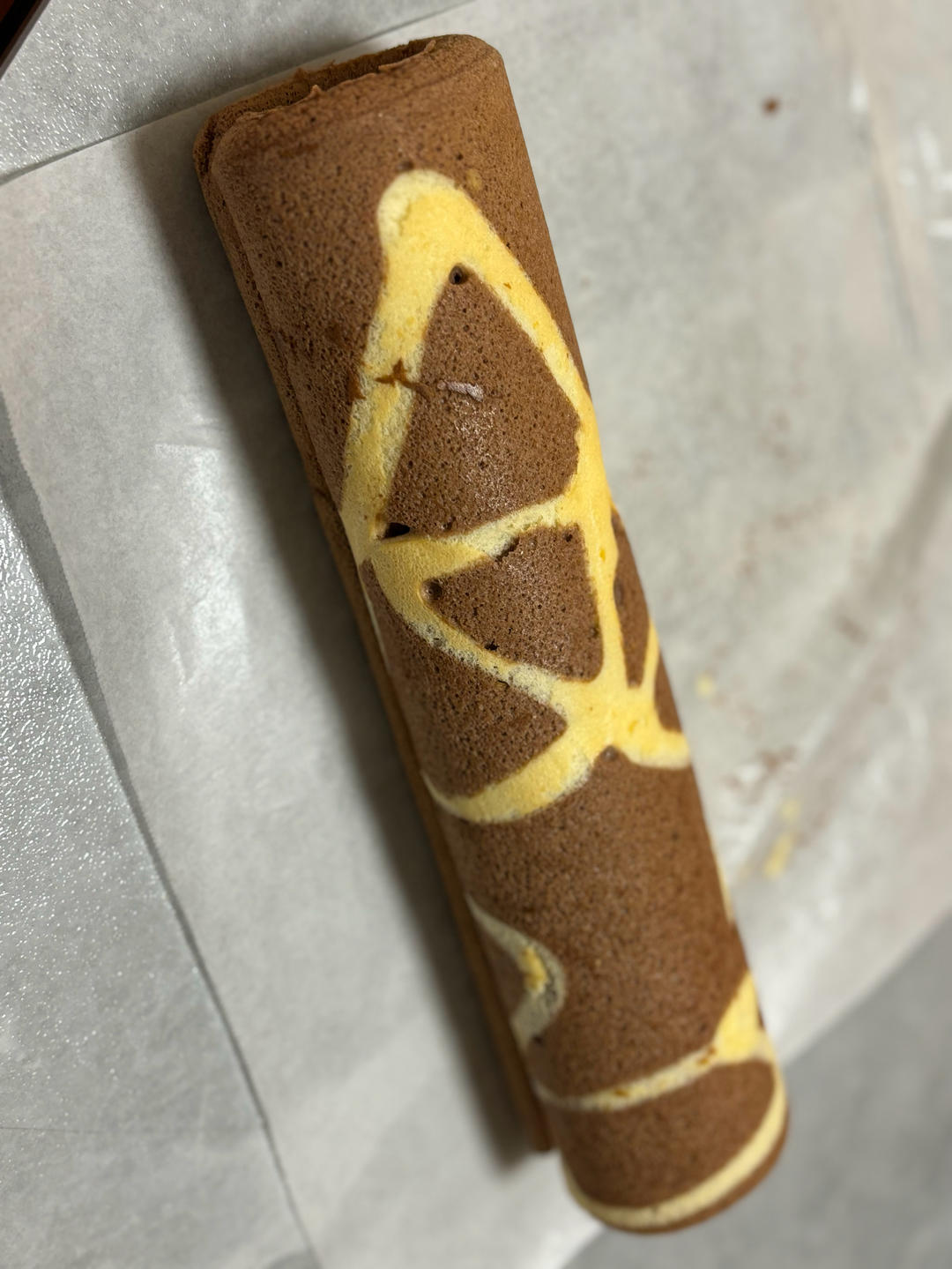 长颈鹿可可蛋糕卷
