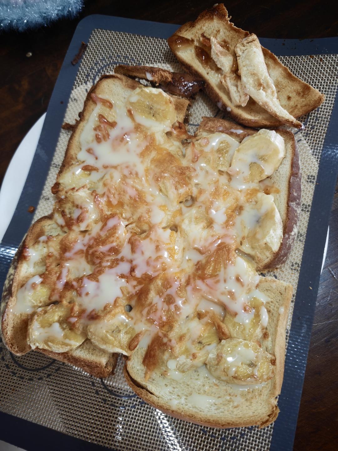 空气炸锅香蕉芝士披萨