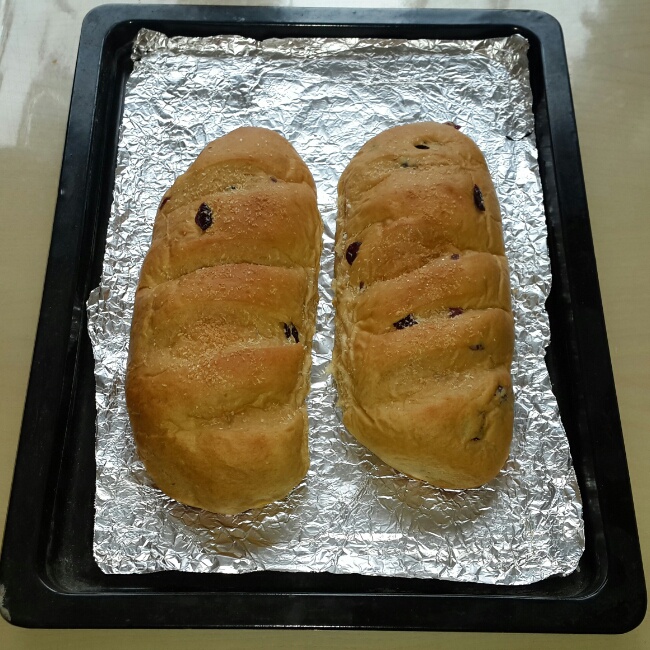 蔓越莓全麦黑糖面包