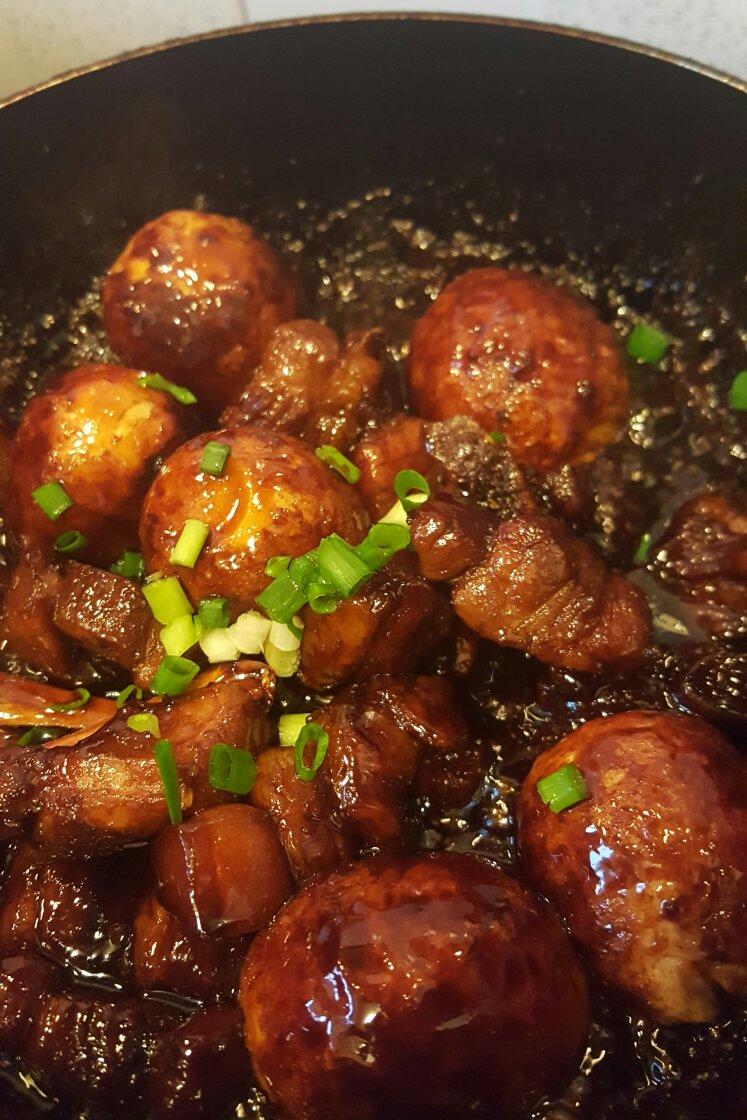 caobb9910做的虎皮蛋红烧肉「厨娘物语」