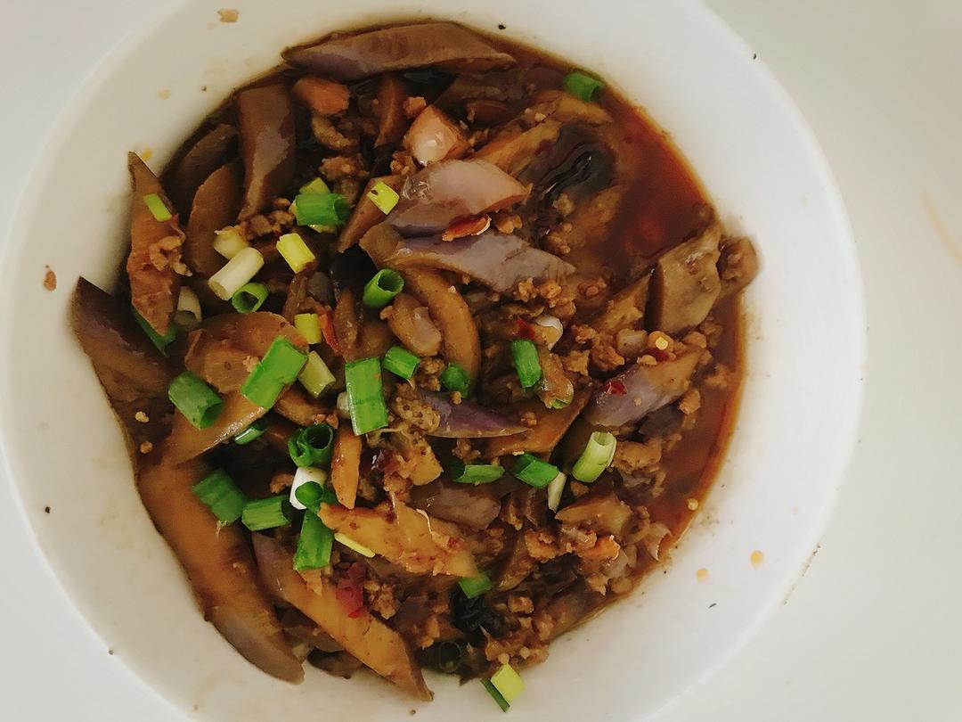 红烧肉沫茄子