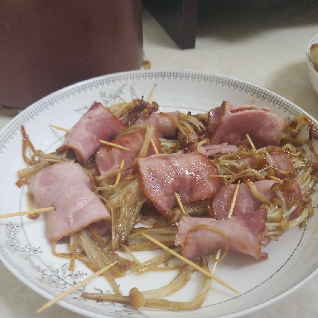 金针菇培根卷
