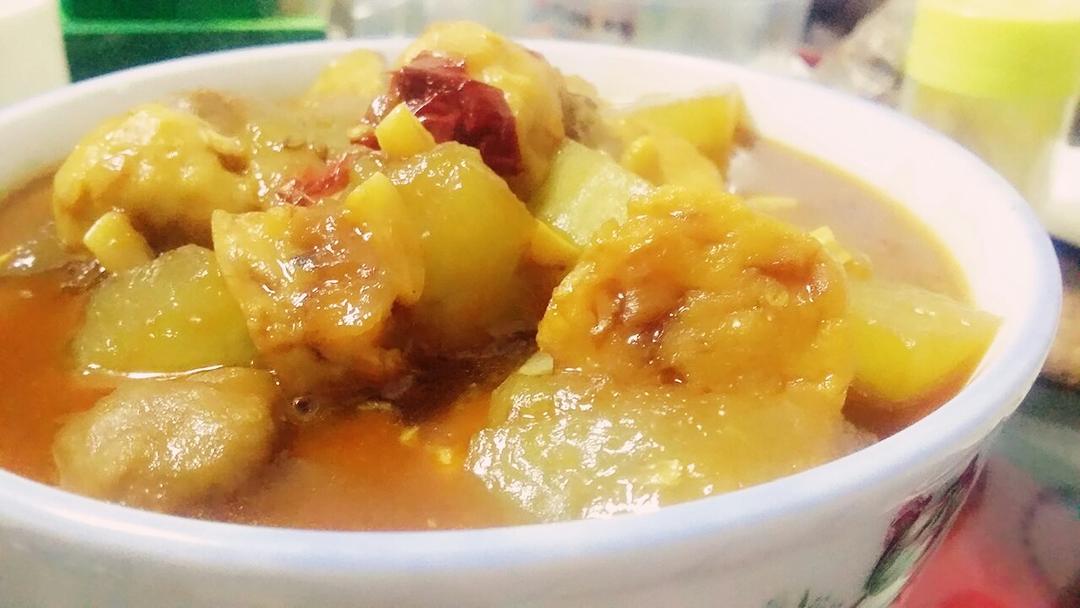 冬瓜烧丸子的做法