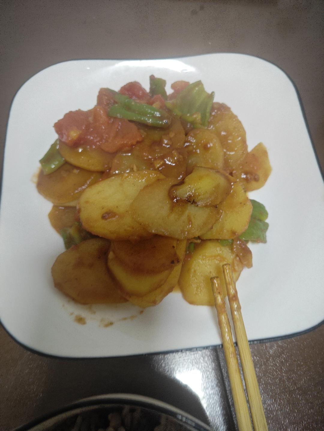 西红柿炒土豆