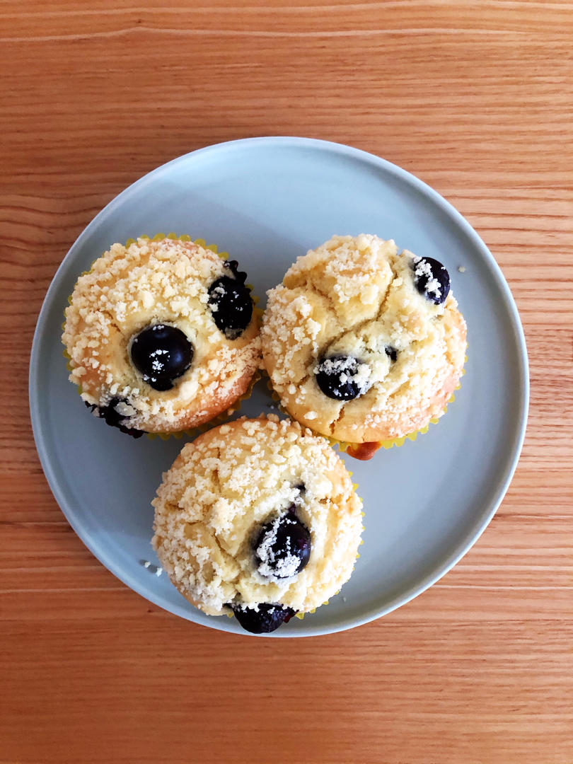 安安嫲做的烘培经典蓝莓玛芬纸杯蛋糕 好味道 做法简单(德国食材版)