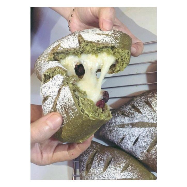 麻薯夹心抹茶软欧