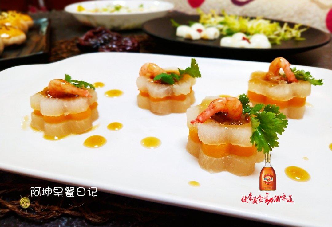 花式萝卜酿虾球