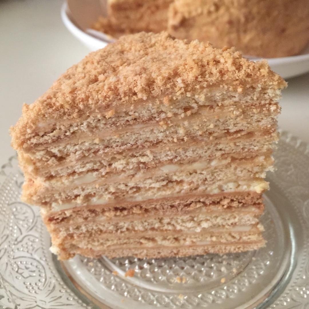 俄罗斯蜂蜜蛋糕   千层蛋糕【又名提拉米苏】