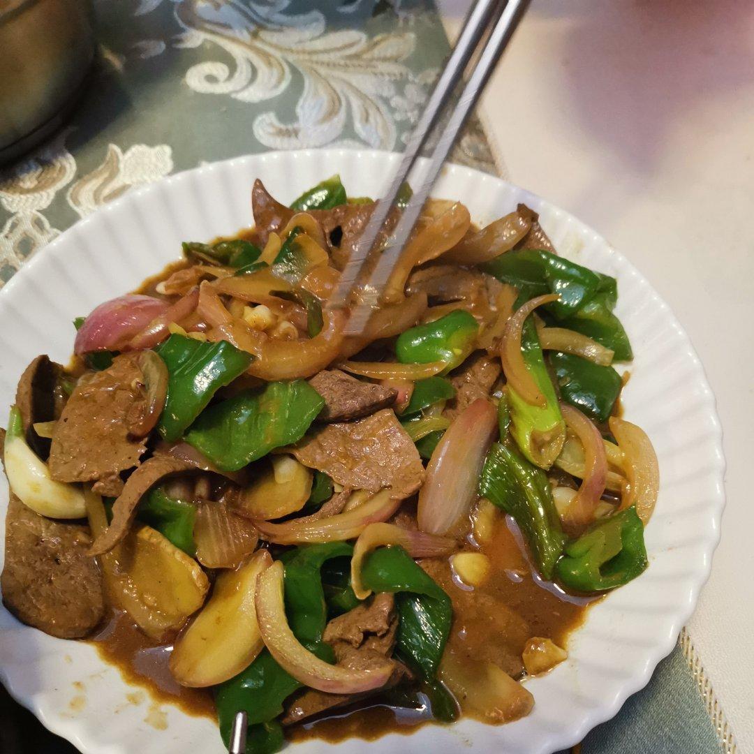 爽滑鲜嫩的【爆炒猪肝】不柴不粉无腥味！