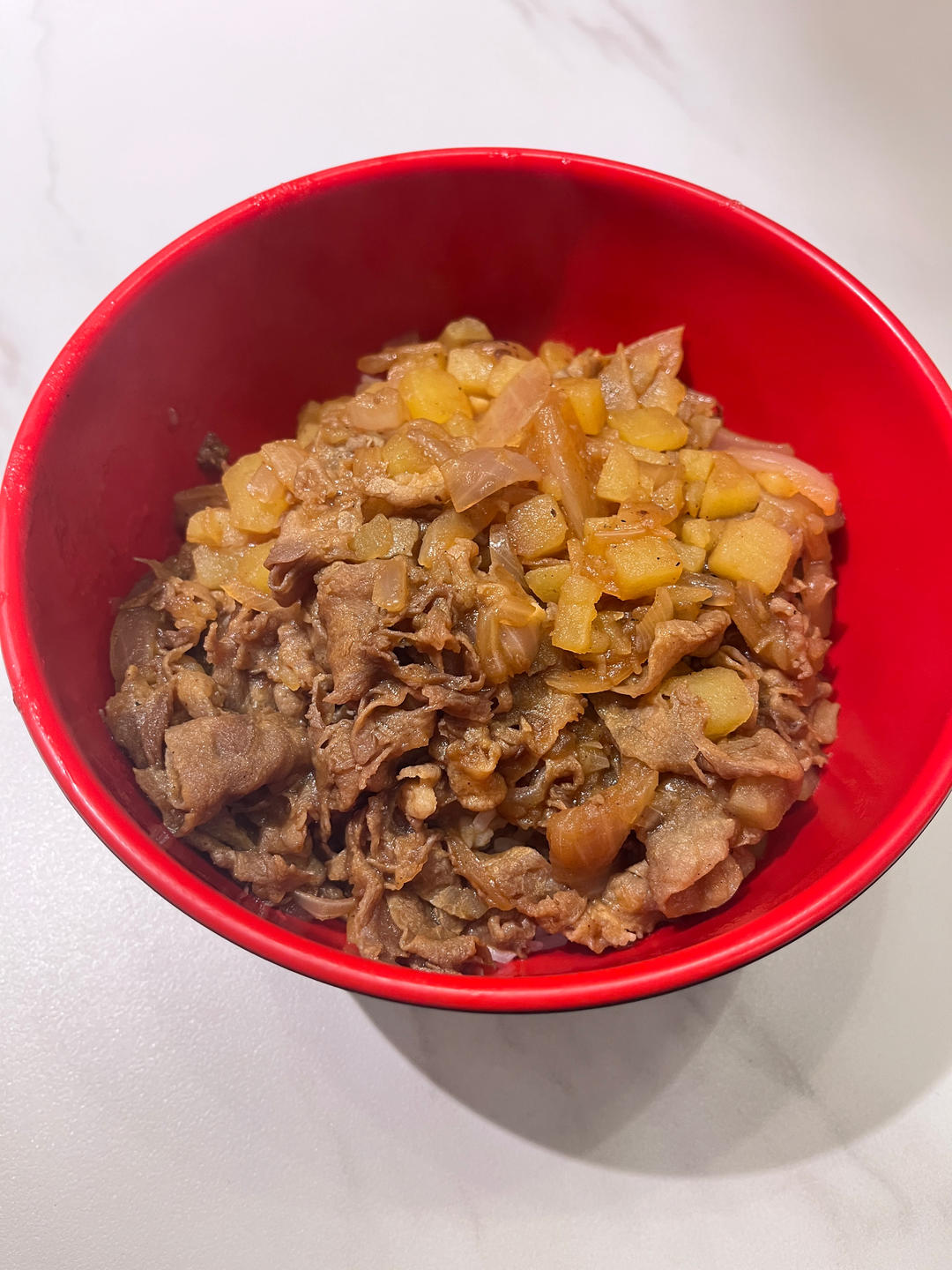 好吃到舔碗底的土豆肥牛拌饭