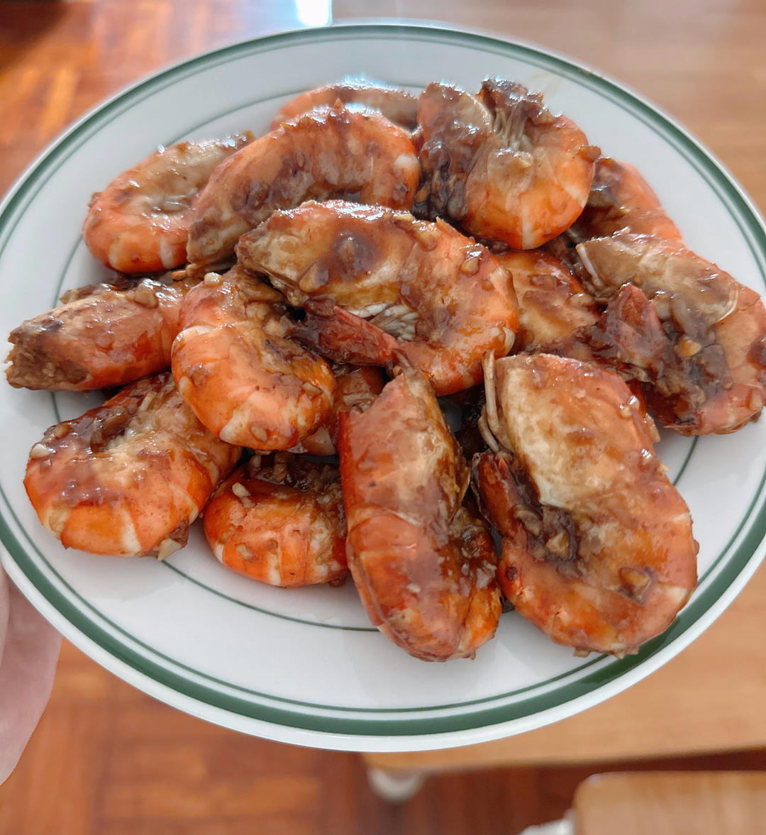 芥末蒜蓉罗氏虾