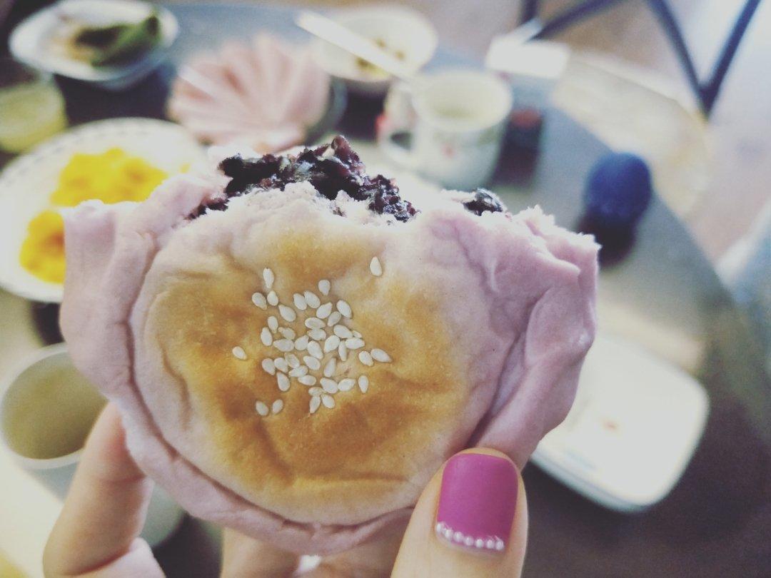 日式紫薯紫糯米包