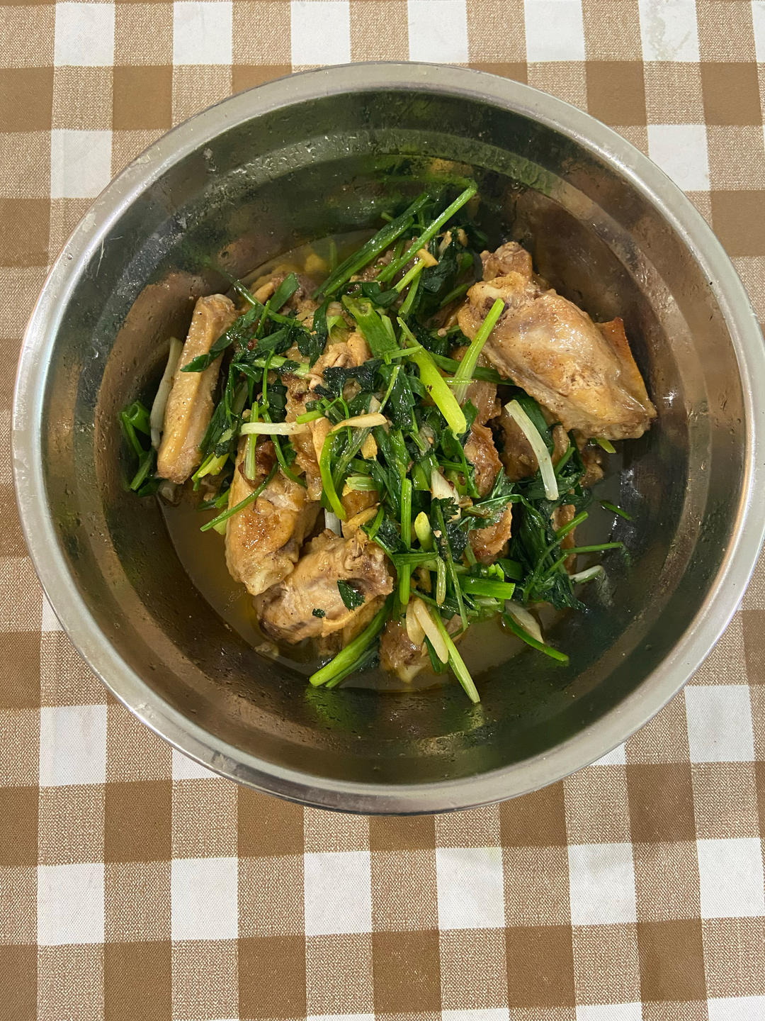 香葱焖鸡翅