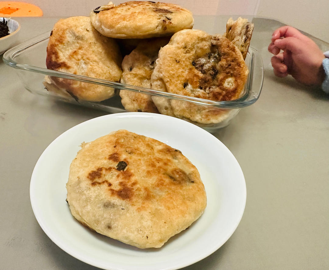 超喧软的馅饼，冷了也不会变硬，全程不用揉面